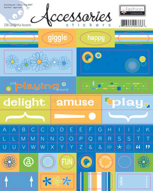 Arctic Frog - Delightful Blend Sticker Accents  (pack of 5)